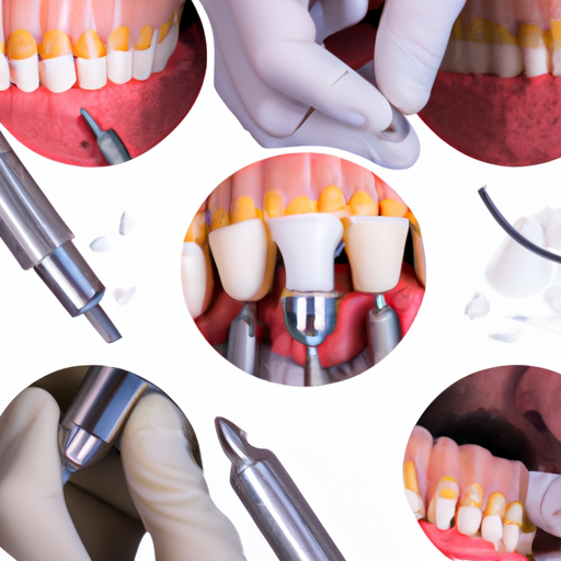 3. קולאז' תמונות המציג שיטות שונות להקלה על החלמה מהירה לאחר ניתוח השתלת שיניים.